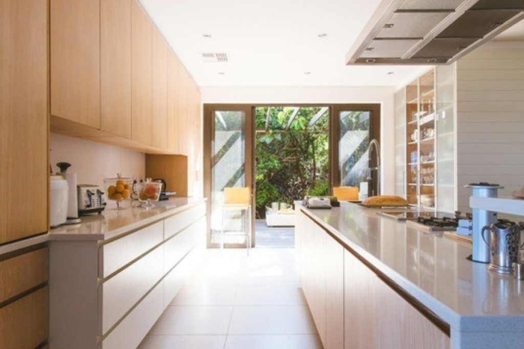 Tidy, bright kitchen counter